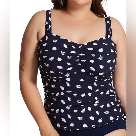 🆕 Profile by Gottex Underwire Tankini Top 32F swimsuit bathing suit - Picture 1 of 10